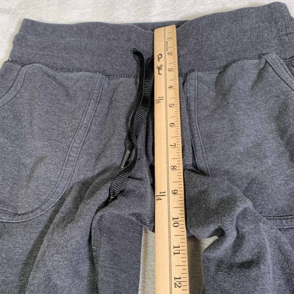 Lululemon Athletica Pants Womens 8 Gray Joggers Sweatpants Drawstring Cuffed